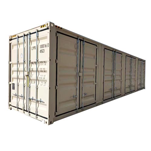 Rayfull 40'HC Shipping Container with 4 Side Doors